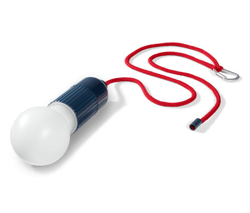 LED-lampe med karabinhage
