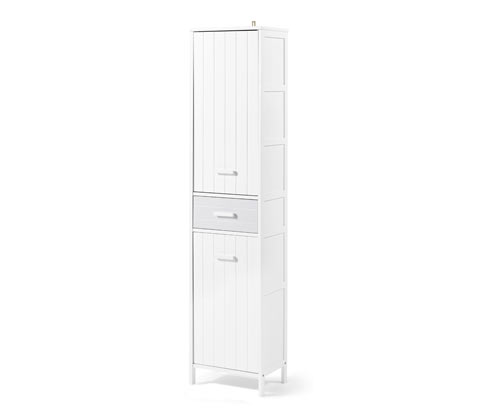 Hochschrank in Lamellenoptik