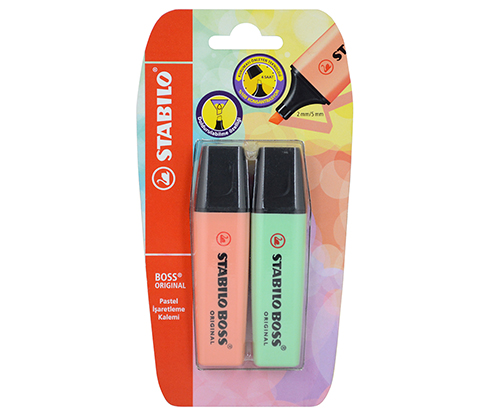 STABILO BOSS ORIGINAL Pastel 2'li Blistr