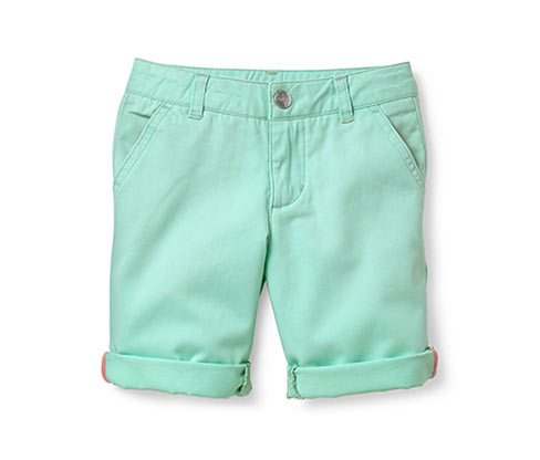 Bermudy w stylu chino, zielone