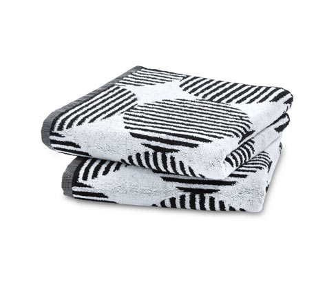 2 Jacquard-Handtücher, Grafik