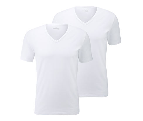 2 Jersey-Halbarm-Unterhemden