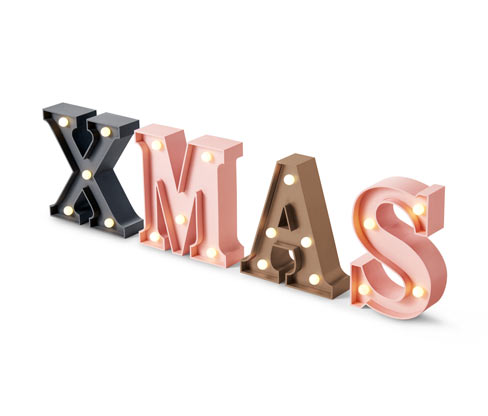 LED-Schriftzug »XMAS«