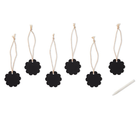 6 Adet Dekoratif Etiketlik