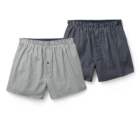 2 par flannelboksershorts