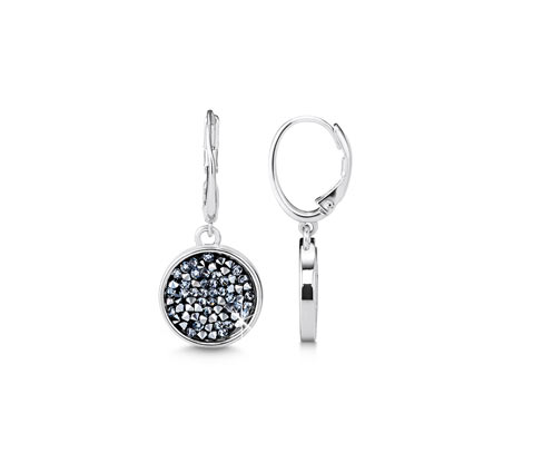 Kolczyki wiszące wysadzane kryształami marki Swarovski®