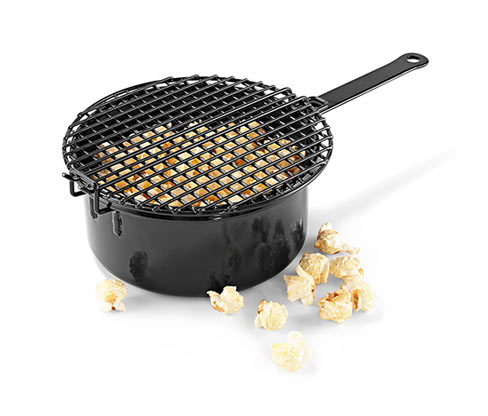 Pattogatott kukorica-készítő grilledény