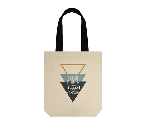 Siyah Kanvas Shopper Çanta