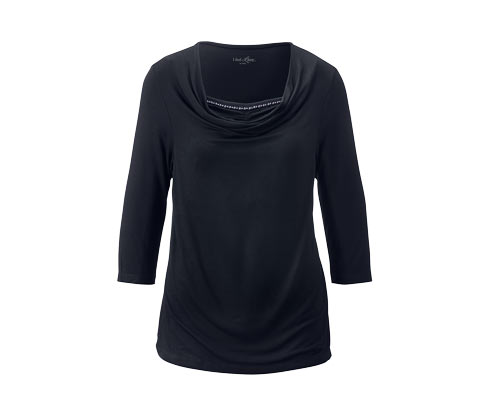 Shirt mit Wasserfallausschnitt