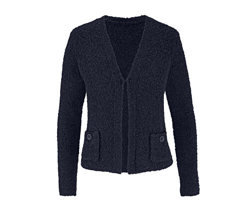 Cardigan en tissu bouclé
