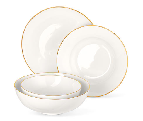 Spisestel i bone china-look