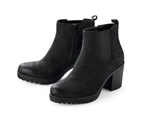 Leder-Stiefelette