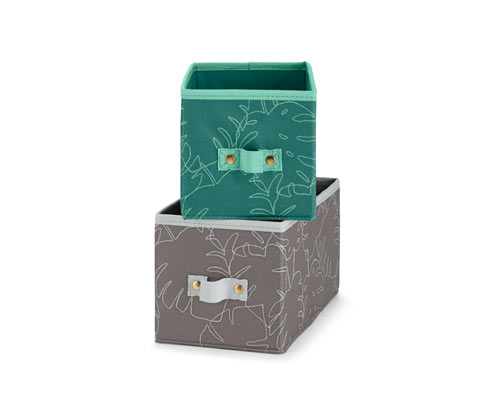 Úložné boxy do zásuvky, 2 ks