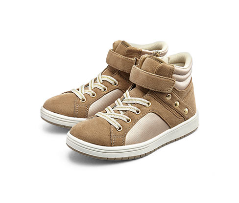 Lányka sneaker cipő, világosbarna