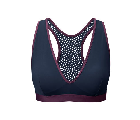 Lacivert Bordo Spor Sütyeni