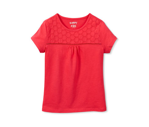 T-Shirt mit Lochstickerei