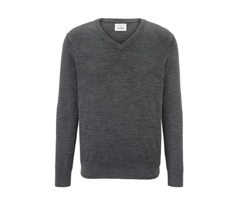 Cashmere-Pullover mit V-Ausschnitt