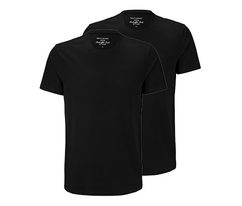 2 t-shirts med rund halsudskæring