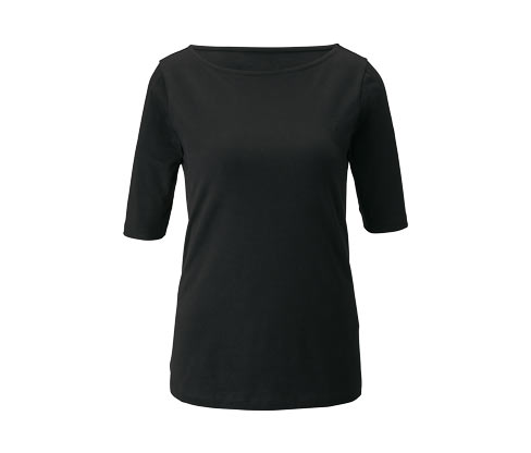 Halbarmshirt mit U-Boot-Ausschnitt