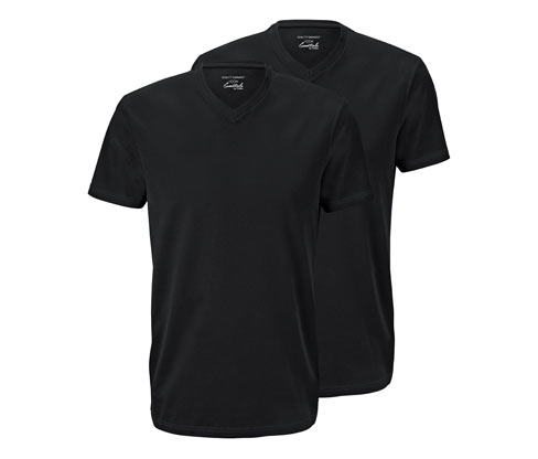 2 T-Shirts mit V-Ausschnitt
