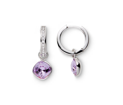 Creolen verziert mit Swarovski® Kristallen