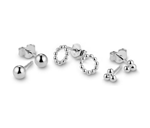 Silberohrstecker-Set »Pure Collection«