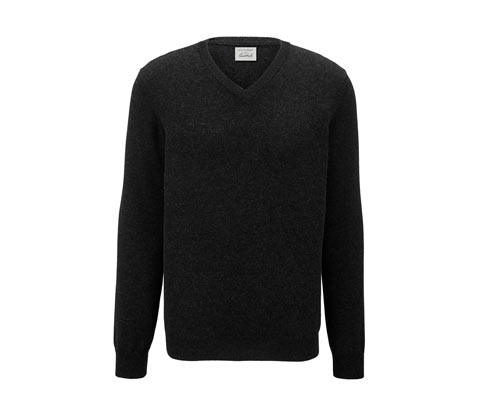 Cashmere-Pullover mit V-Ausschnitt