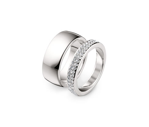 Sada prstenů zdobených kamínky Swarovski®
