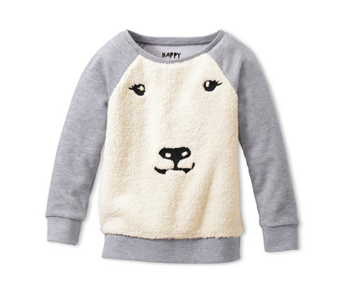 Bluza z pluszowym niedźwiedziem polarnym